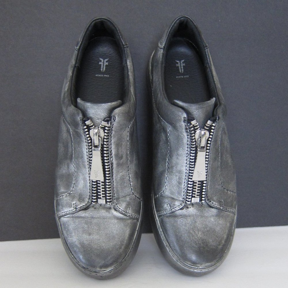 Frye Lena Zip Low Sneaker Black Multi Sz 9